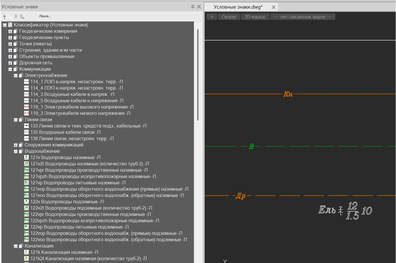Классификатор условных знаков с гибкой настройкой 